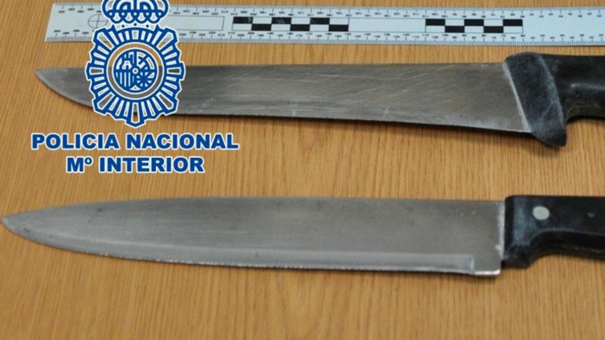 Imagen de archivo de unos cuchillos incautados.