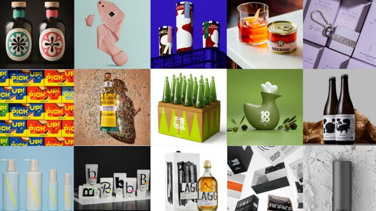 Una muestra de parte de los 100 mejores diseños de envases de todo el mundo, en la página de Pentawards