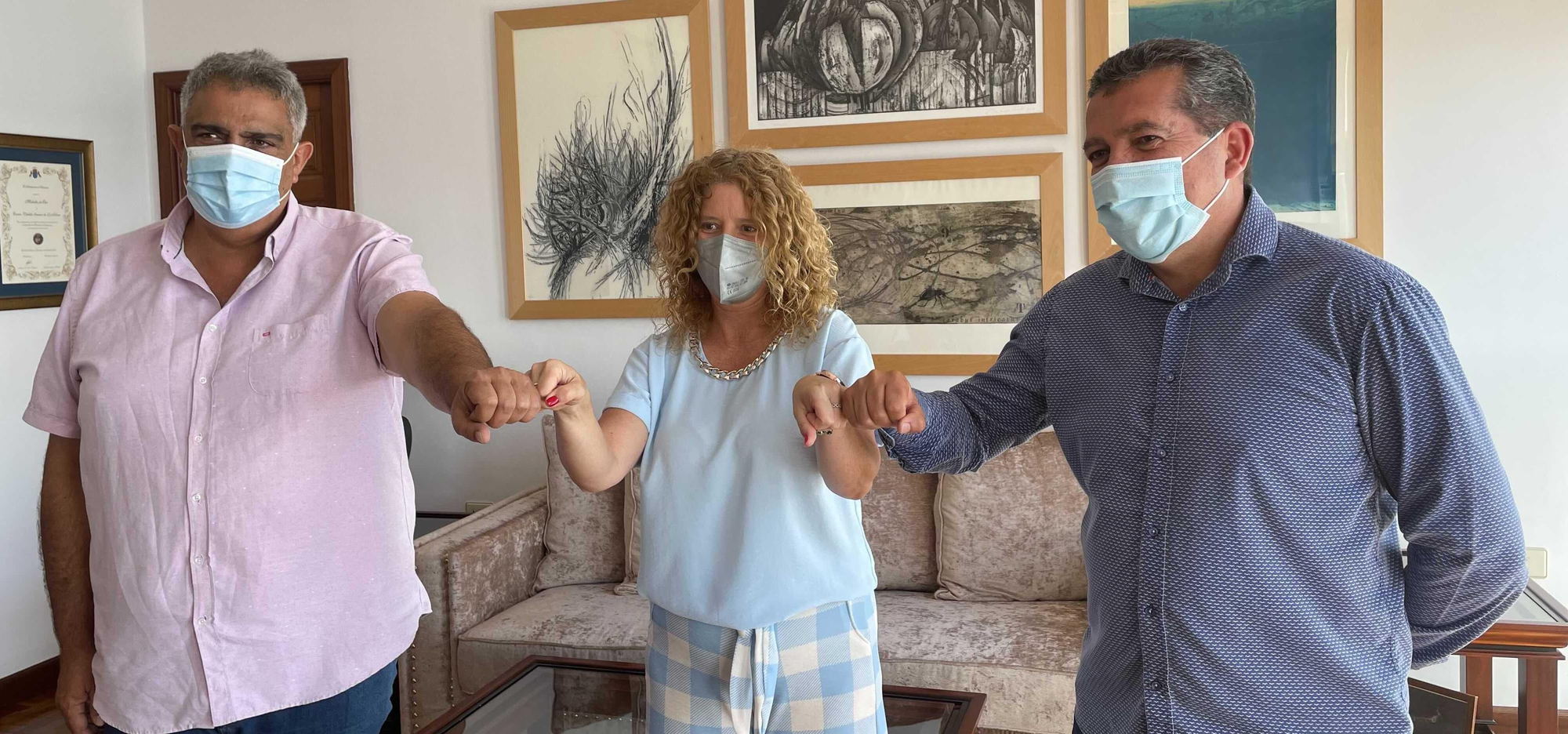 Juan Miguel Rodríguez, Raquel Díaz y Juanjo Cabrera.