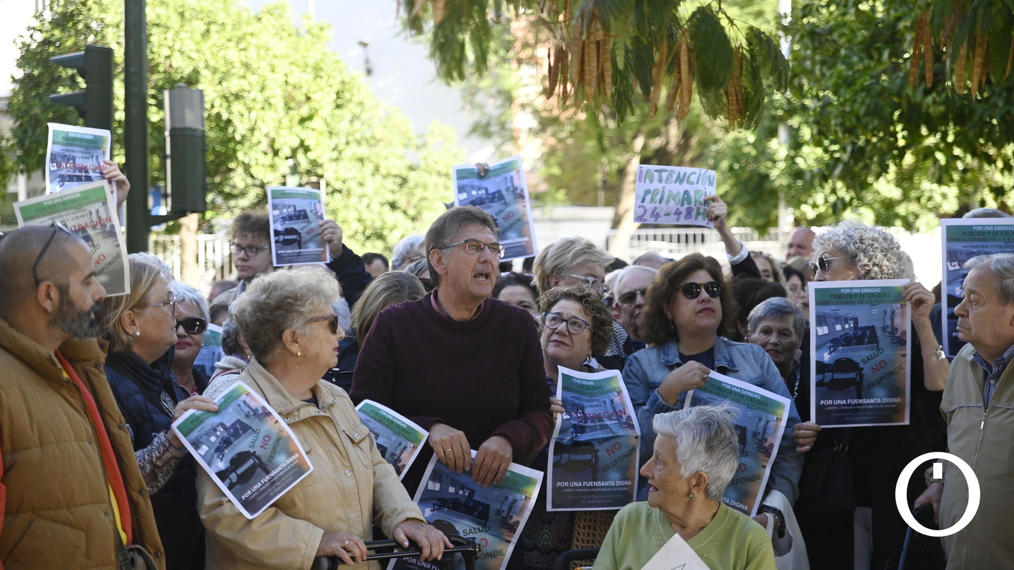 Concentración en el centro de salud de la Fuensanta