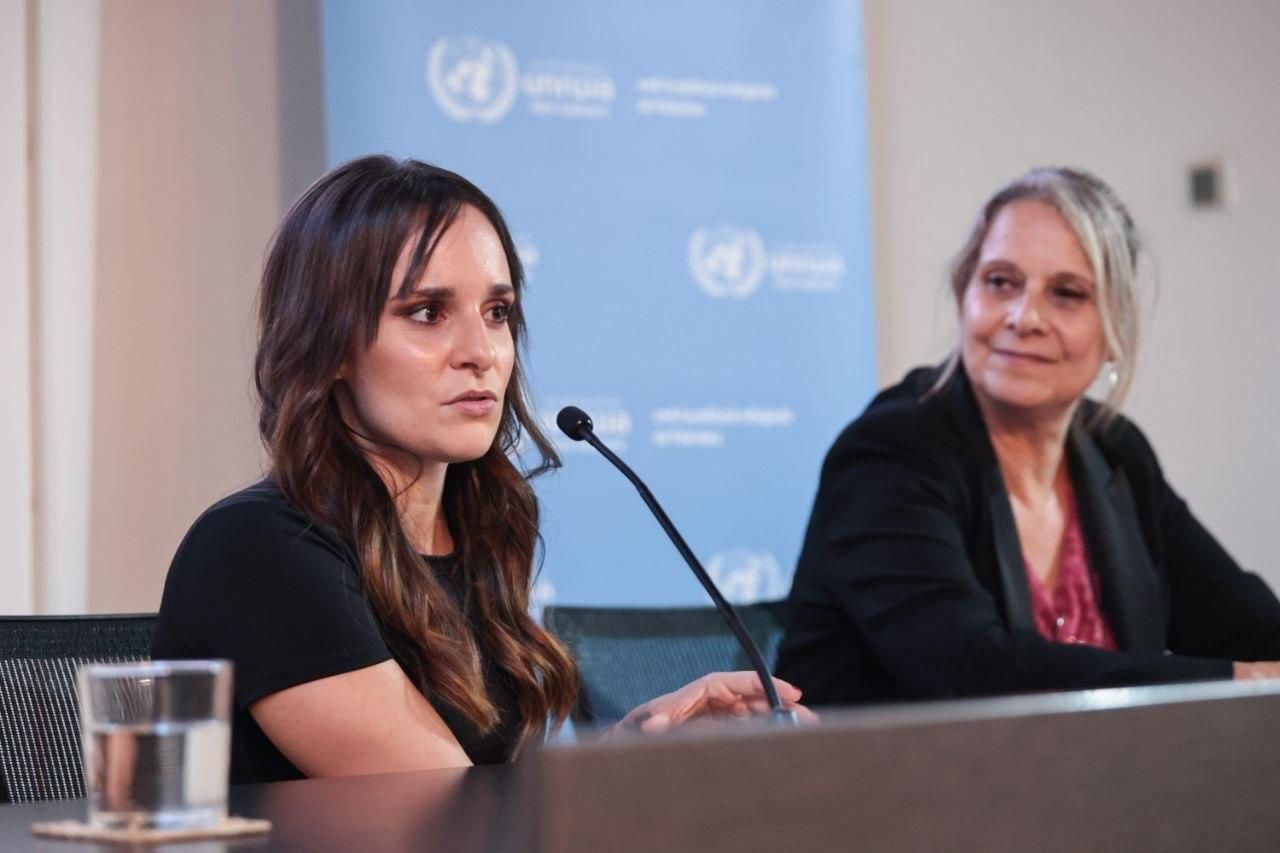 Angy Galvín y Raquel Martí, al inicio de la conversación