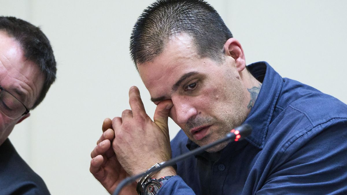 José Reñones durante el juicio por matar a su pareja y al bebé de ambos en Liaño (Villaescusa)