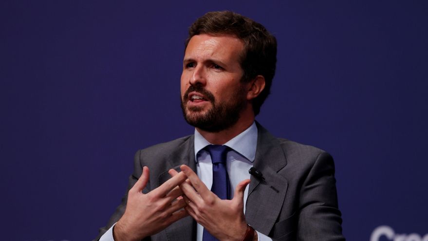 El PP encara este sábado en Valencia la recta final de su convención nacional y su líder, Pablo Casado, exhibirá todo el poder territorial de su partido, arropado por todos sus presidentes autonómicos, incluida la madrileña Isabel Díaz Ayuso. EFE/J.J. Guillen