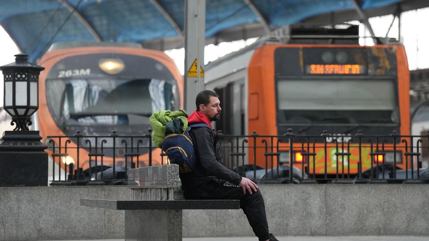 Trenes sin servicio en la Estación de Francia de Barcelona, a 21 de enero de 2026, en Barcelona, Catalunya (España).
