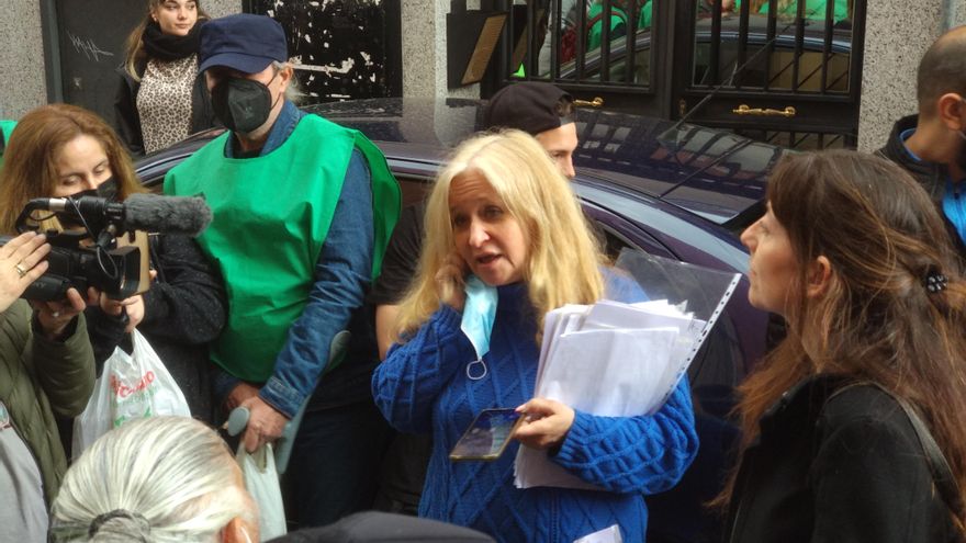 Elena Kocheulova, afectada por los desahucios en Madrid