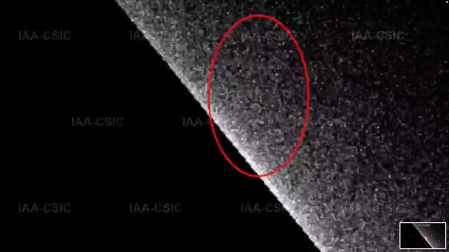 Imágenes del equipo de andaluces que ha captado los efectos del impacto de un cohete Space X en la luna.