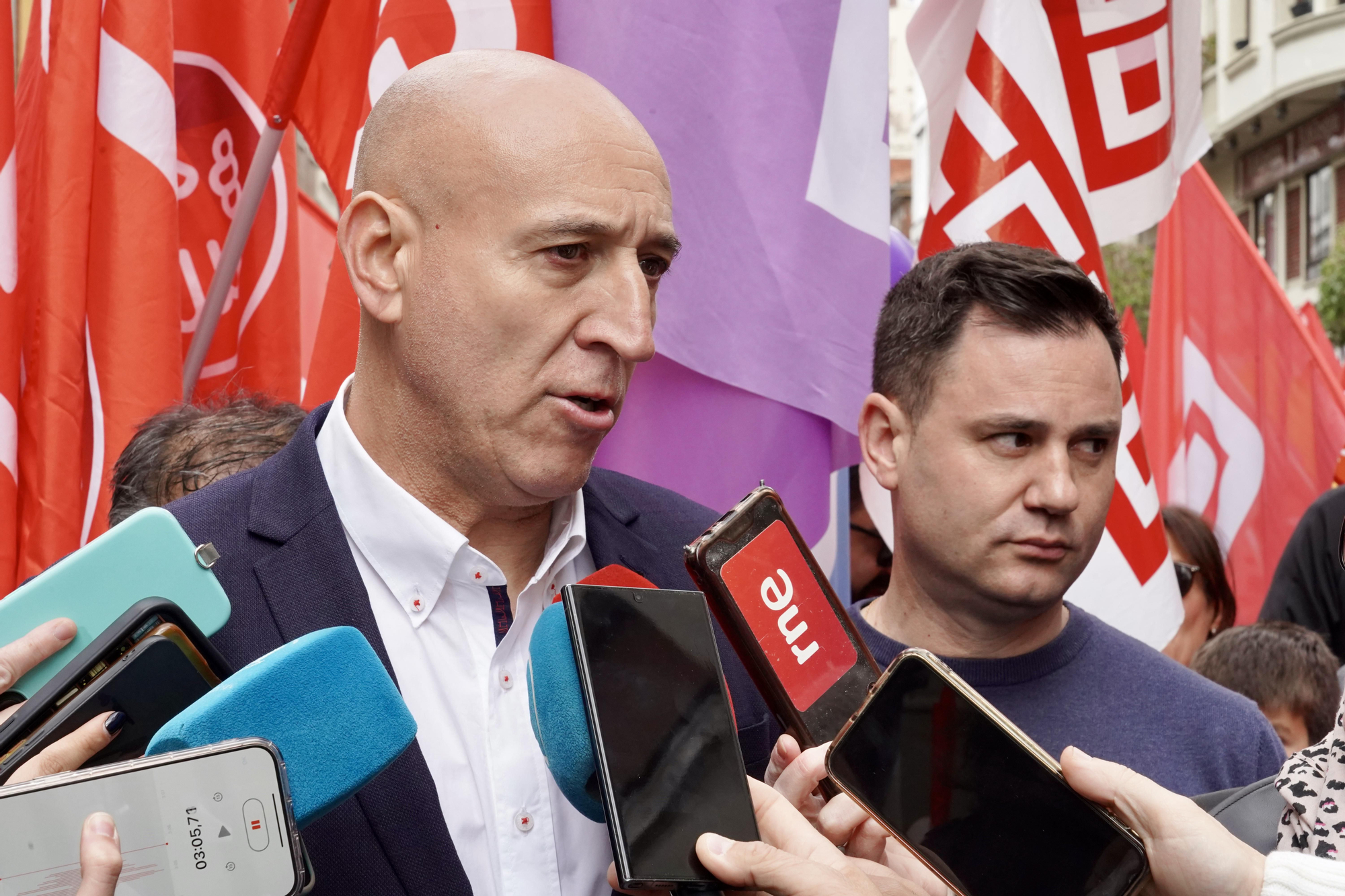 Manifestación del 1 de mayo en la ciudad de León