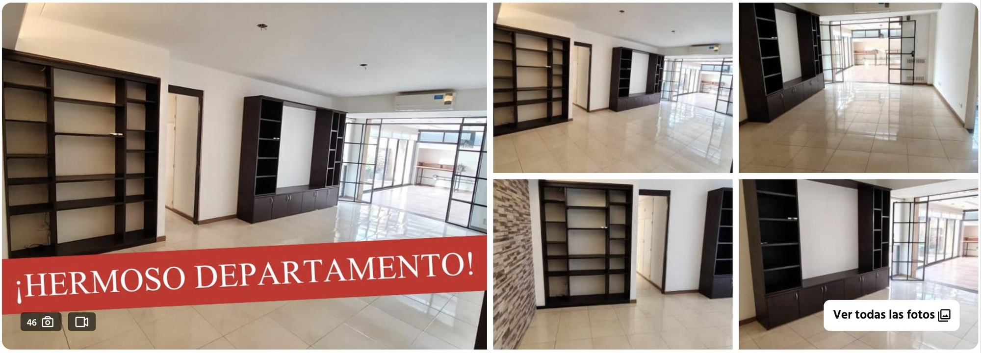 Parte de las fotos de venta del departamento de Adorni en Parque Chacabuco.