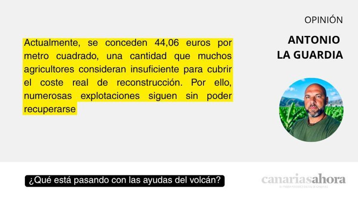 ¿Qué está pasando con las ayudas del volcán?