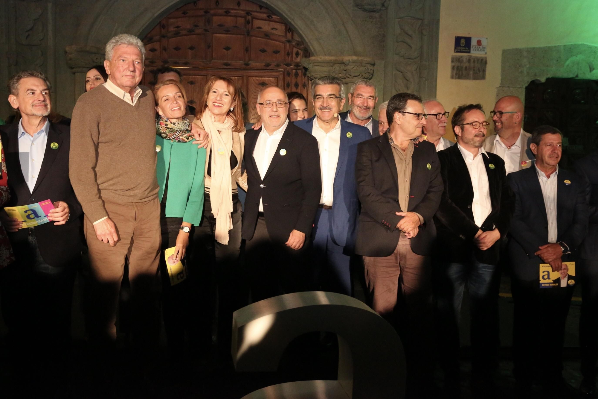 Presentación de la candidatura de Antonio Morales (NC) al Cabildo en Las Palmas de Gran Canaria.