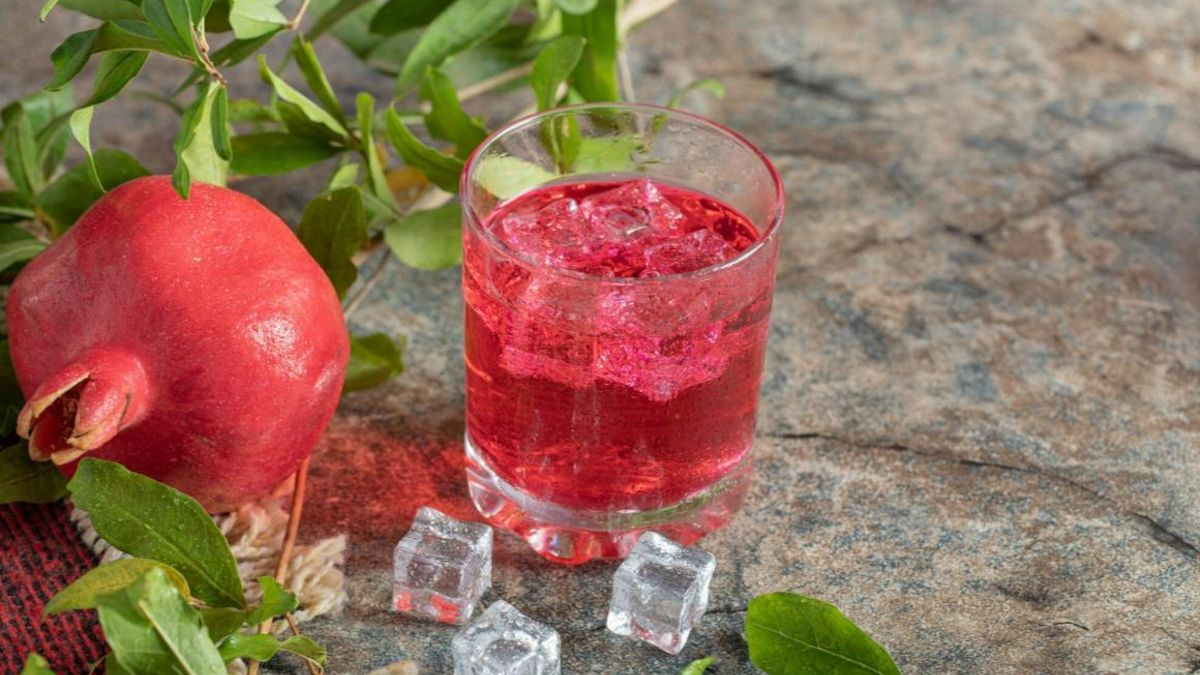 Mocktail de granada y lima