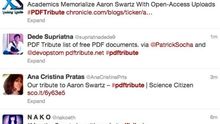 #PDFTribute, homenaje en Twitter a Aaron Swartz