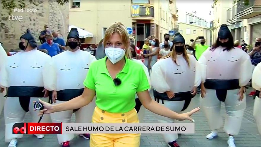 El 'Rural Prix' de España Directo se estrenó con 'La patata refrescante' y una carrera de luchadores de sumo