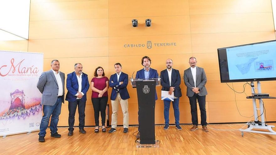 Imagen de la presentación del dispositivo de seguridad este miércoles en el Cabildo tinerfeño