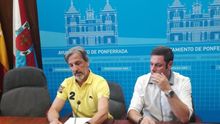 El concejal detenido, Pedro Muñoz, en una rueda de prensa.