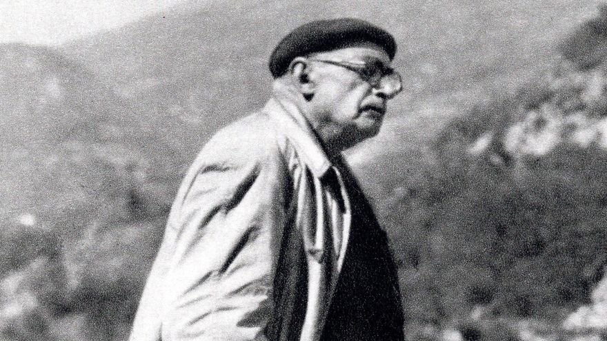 Henri Breuil hacia 1945. Fotografía tomada del catálogo de su exposición