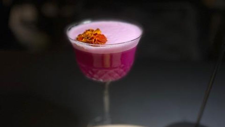 Mousse de yuzu y cocktail