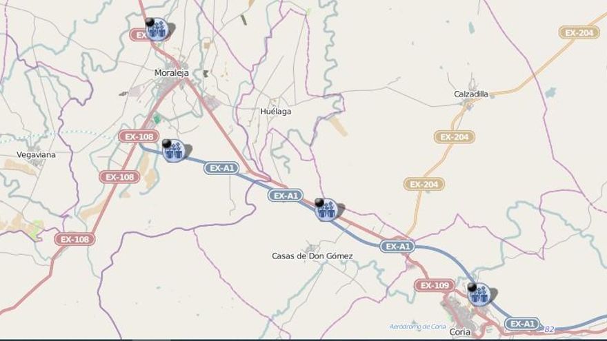 Extremadura amanece con varios cortes de carreteras, que se extienden ya a Cáceres