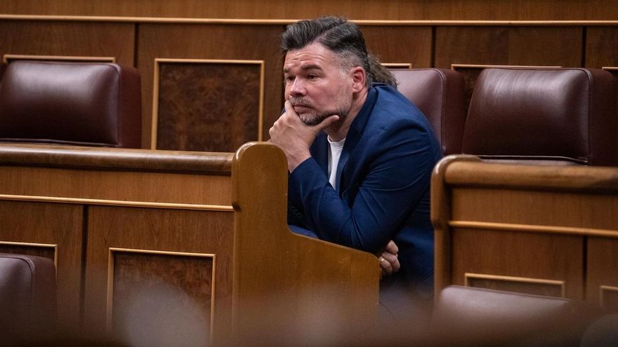 El diputado de ERC, Gabriel Rufián, durante la sesión plenaria celebrada en el Congreso, a 26 de mayo de 2026, en Madrid (España).