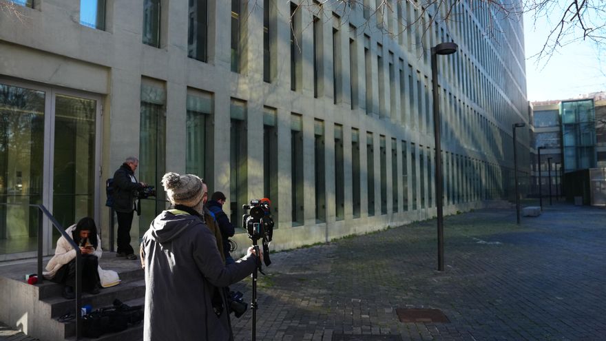 Vista del exterior de la Ciutat de la Justícia de Barcelona