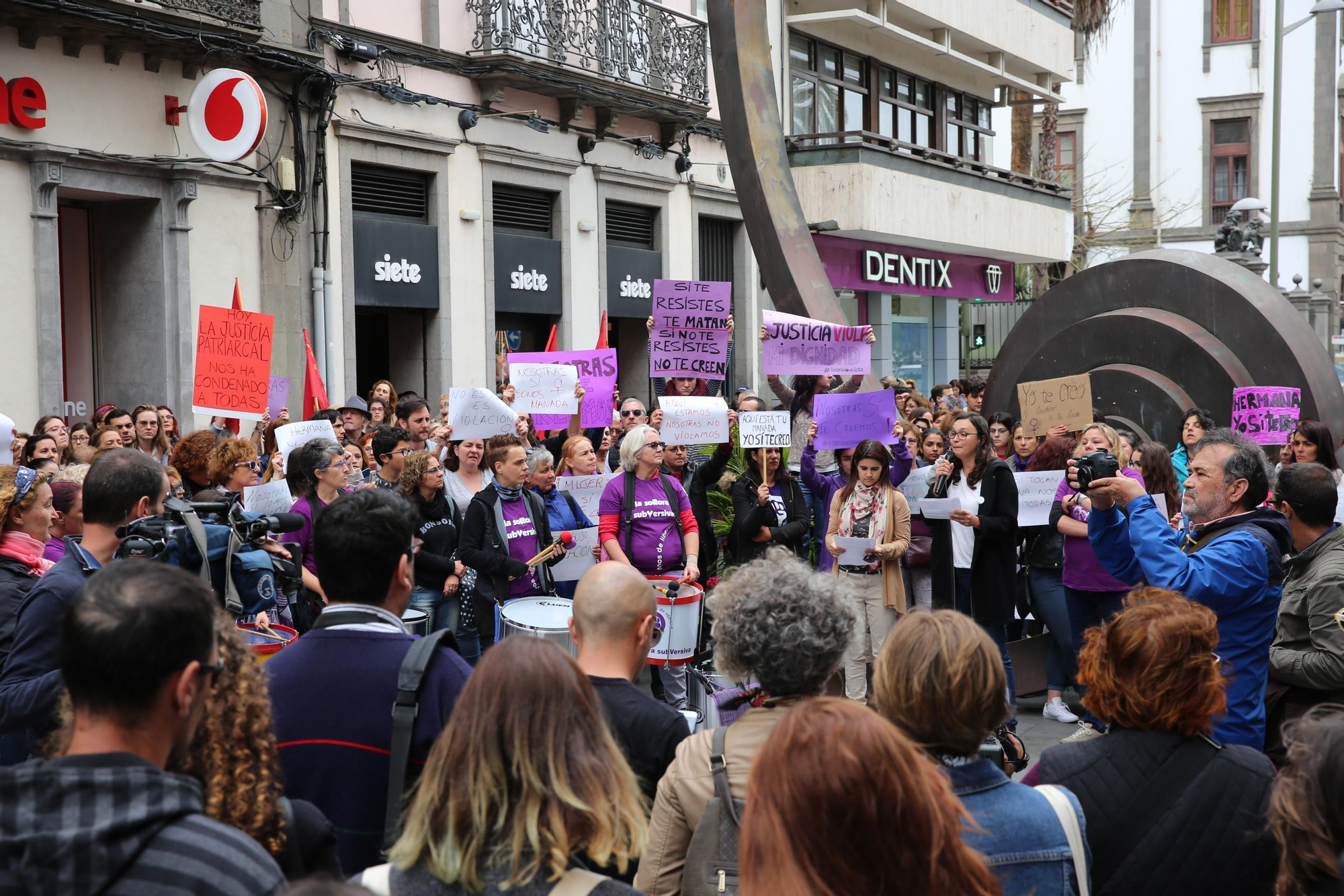 Protesta en Las Palmas de Gran Canaria tras la sentencia de 'La Manada'