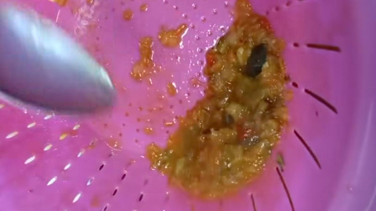 Pisto servido en los colegios por el catering Mediterranea