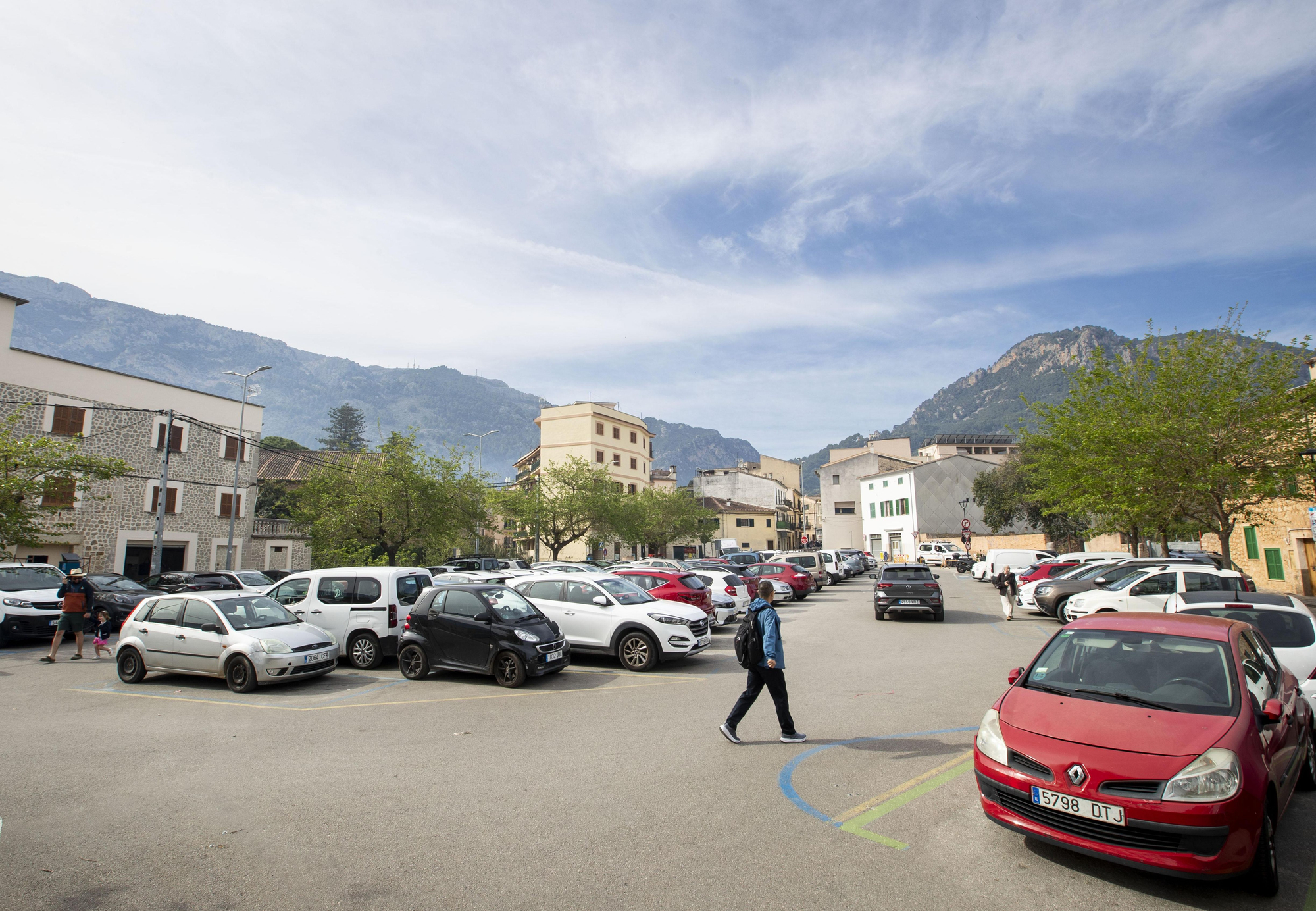 La plaça Teixidores des d'un dels seus angles