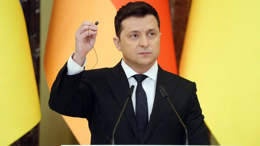 El presidente de Ucrania, Volodimir Zelenski.
