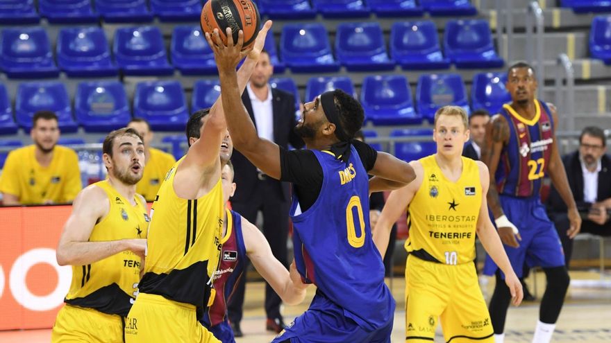 El Iberostar Tenerife sufre su primera derrota frente al poderoso Barça Basket