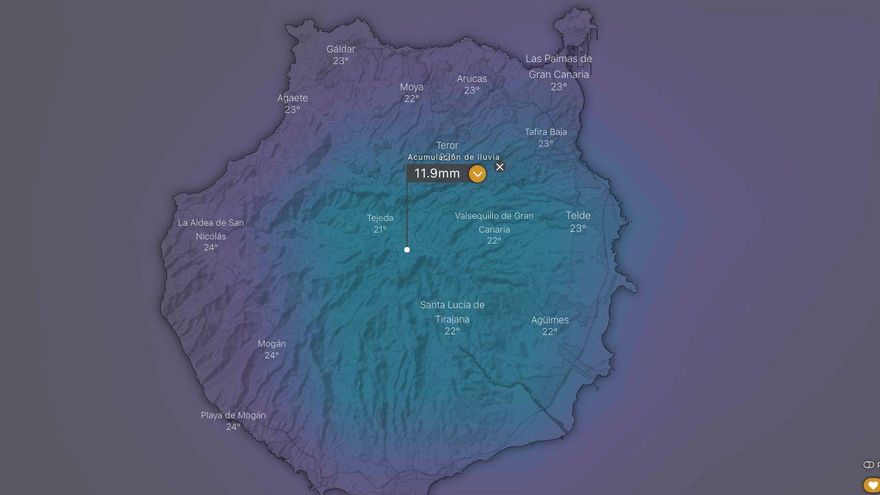 "Numerosos incidentes" por la lluvia en varios puntos de Gran Canaria