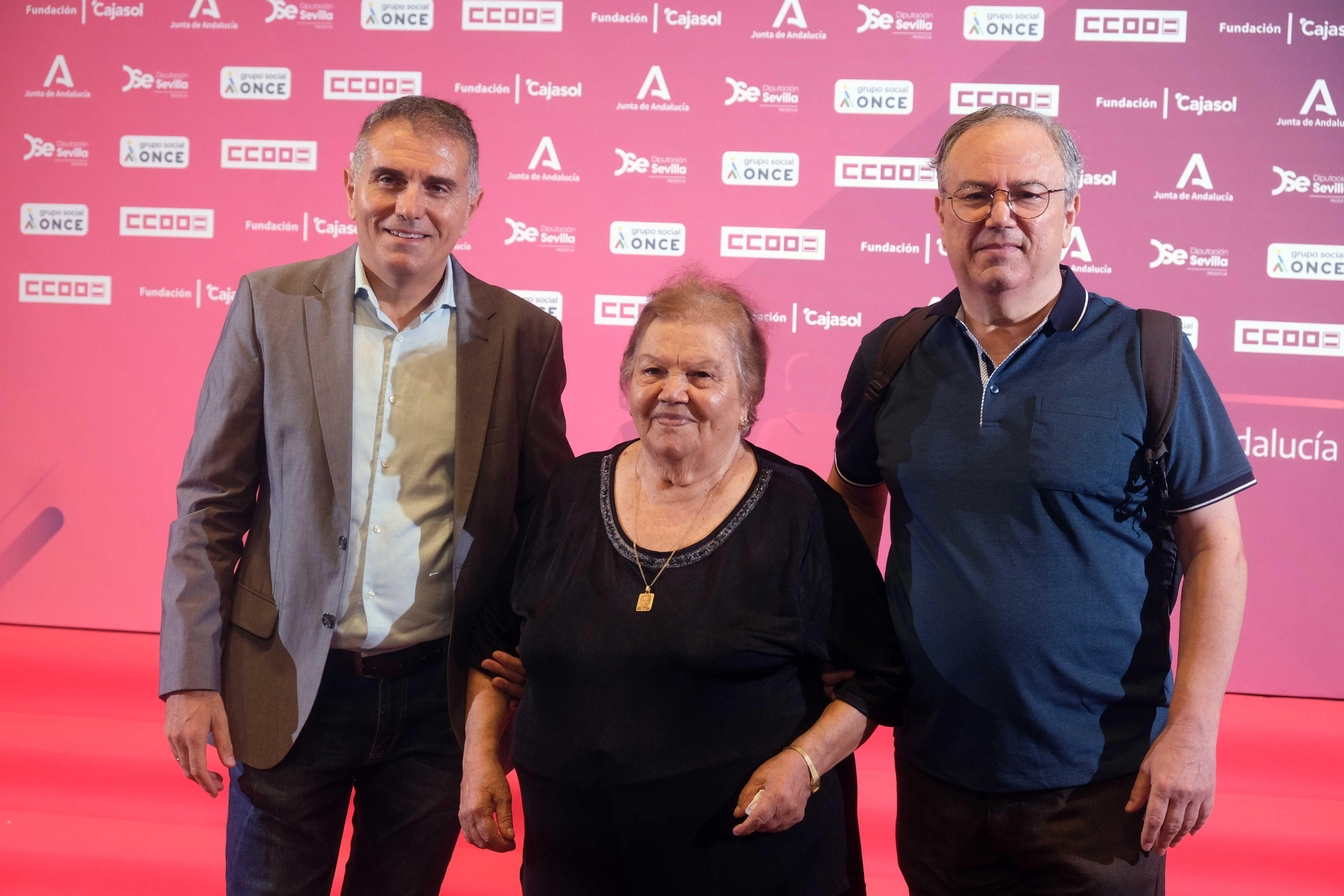 Herminio Rodríguez junto a sus familiares