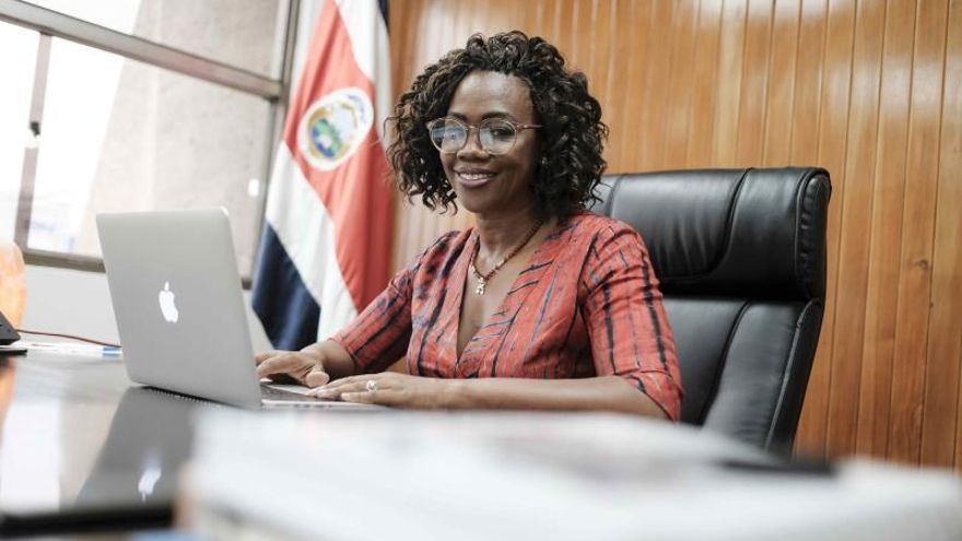 En la imagen el vicepresidenta de Costa Rica, Epsy Campbell.