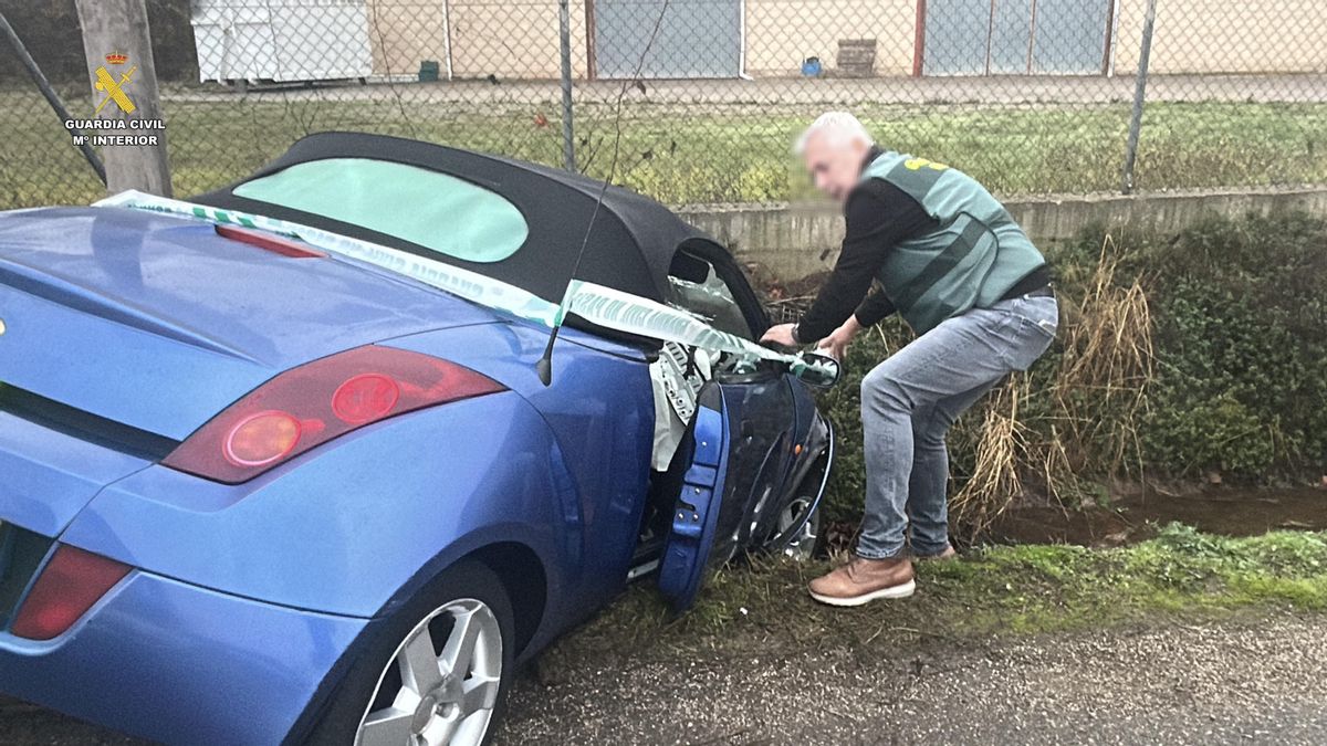 Accidente en la N-111 al tratar de fugarse de la Guardia Civil