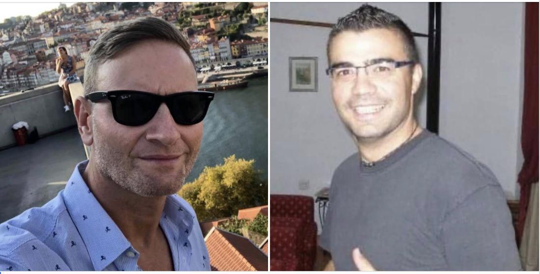 Los agentes Ariel Sabina y Ángel Faris Martín Acosta.