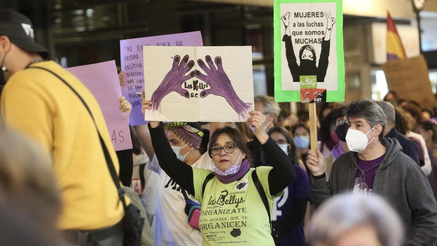 Manifestación del 8M en Canarias.