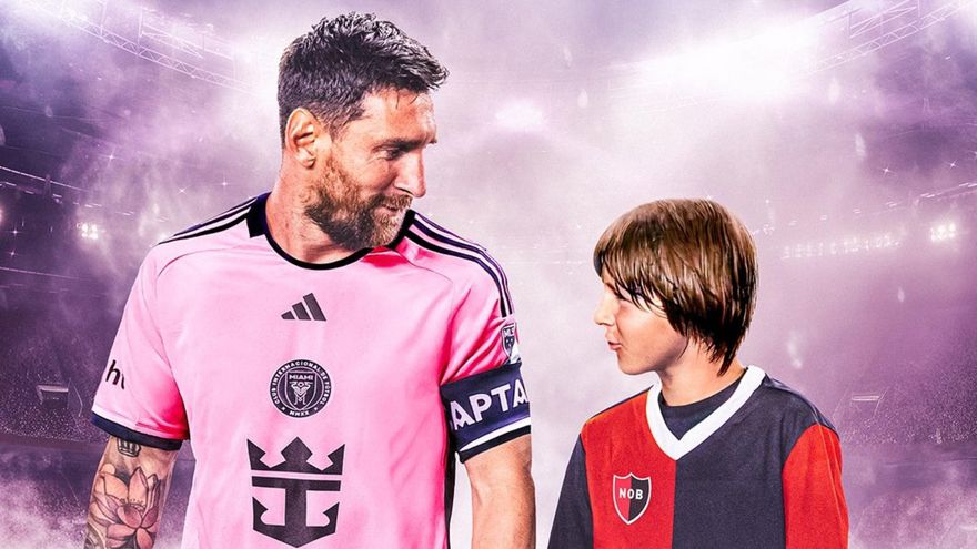 Inter Miami vs Newell's: la foto de “dos Messi” para anunciar el partido amistoso
