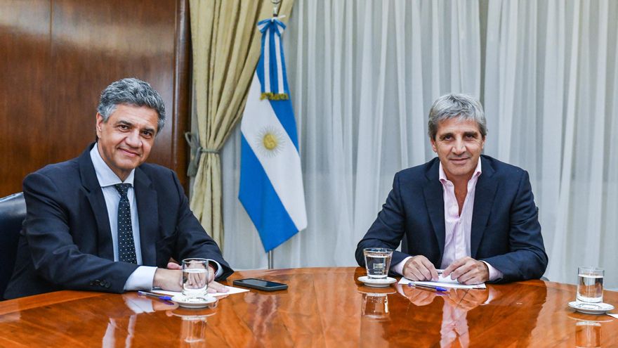 Caputo dialogó con Jorge Macri por los fondos coparticipables que Nación le debe a CABA