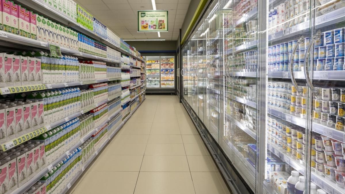 Interior de la tienda.