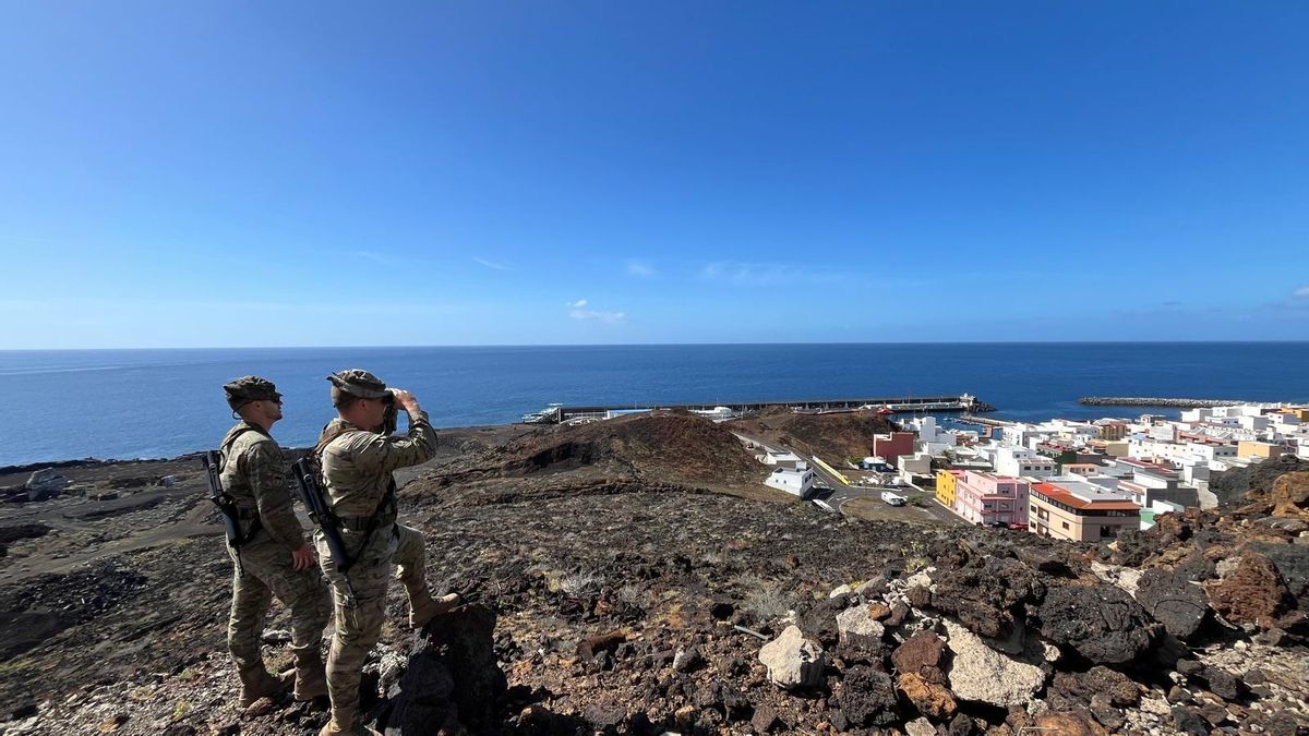 Personal del Grupo Táctico Canarias del Ejército se despliega en la isla de El Hierro
