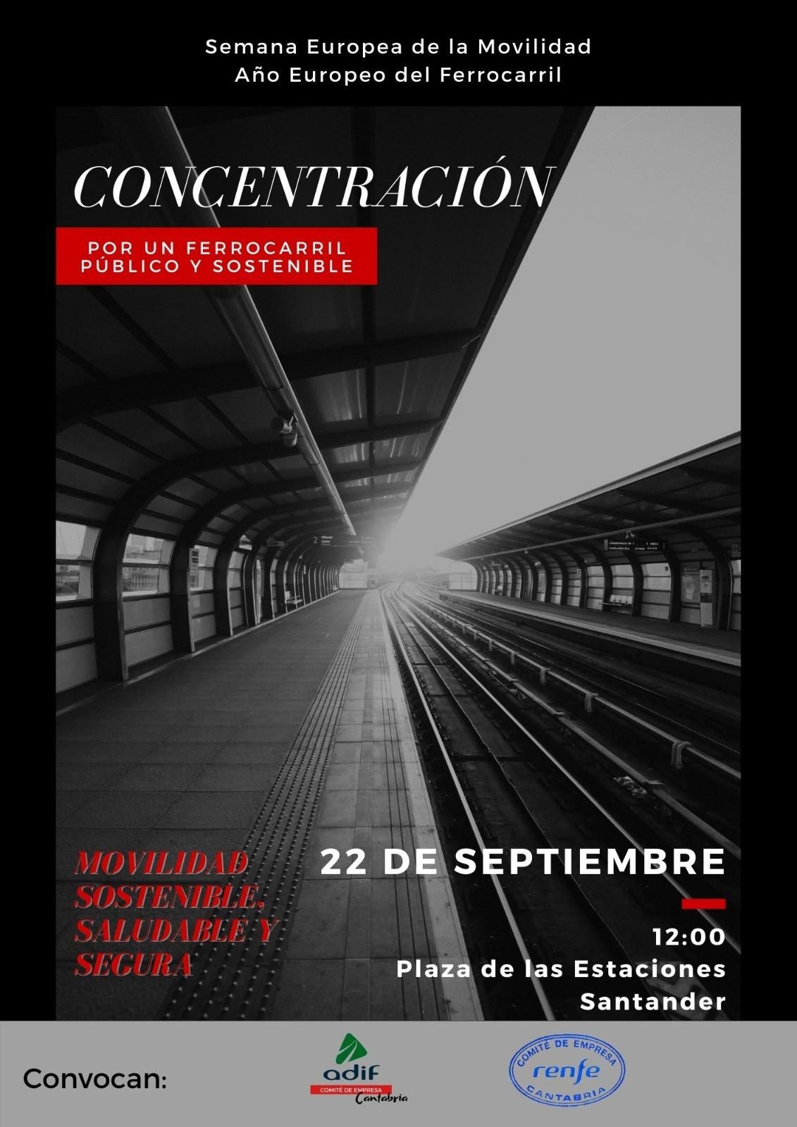 Cartel de la concentración.