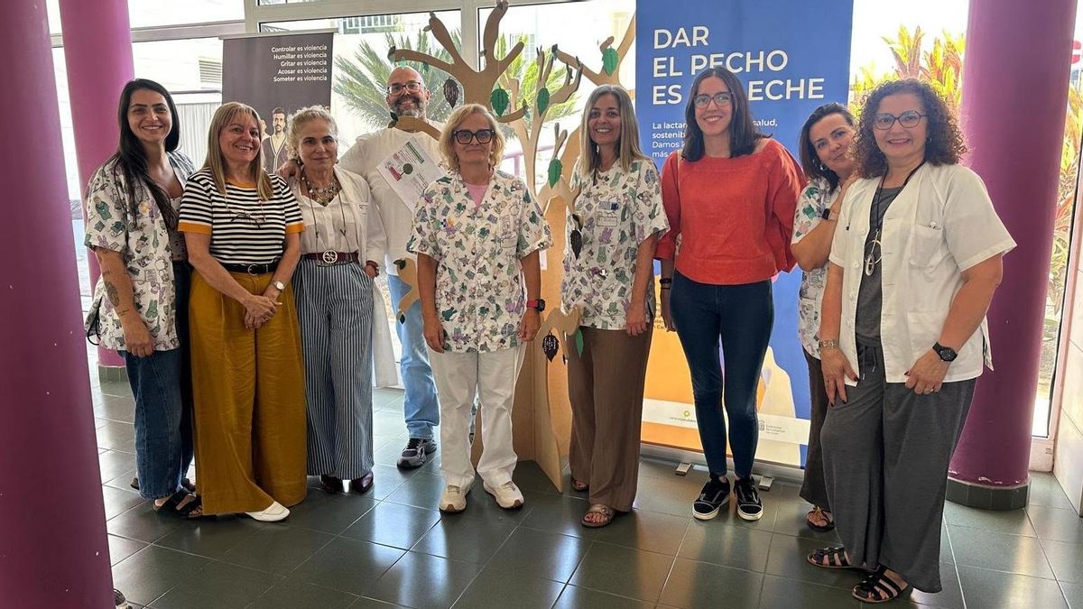 El Área de Salud de La Palma conmemora la Semana Europea de la Lactancia Materna y analiza las buenas prácticas de sus profesionales