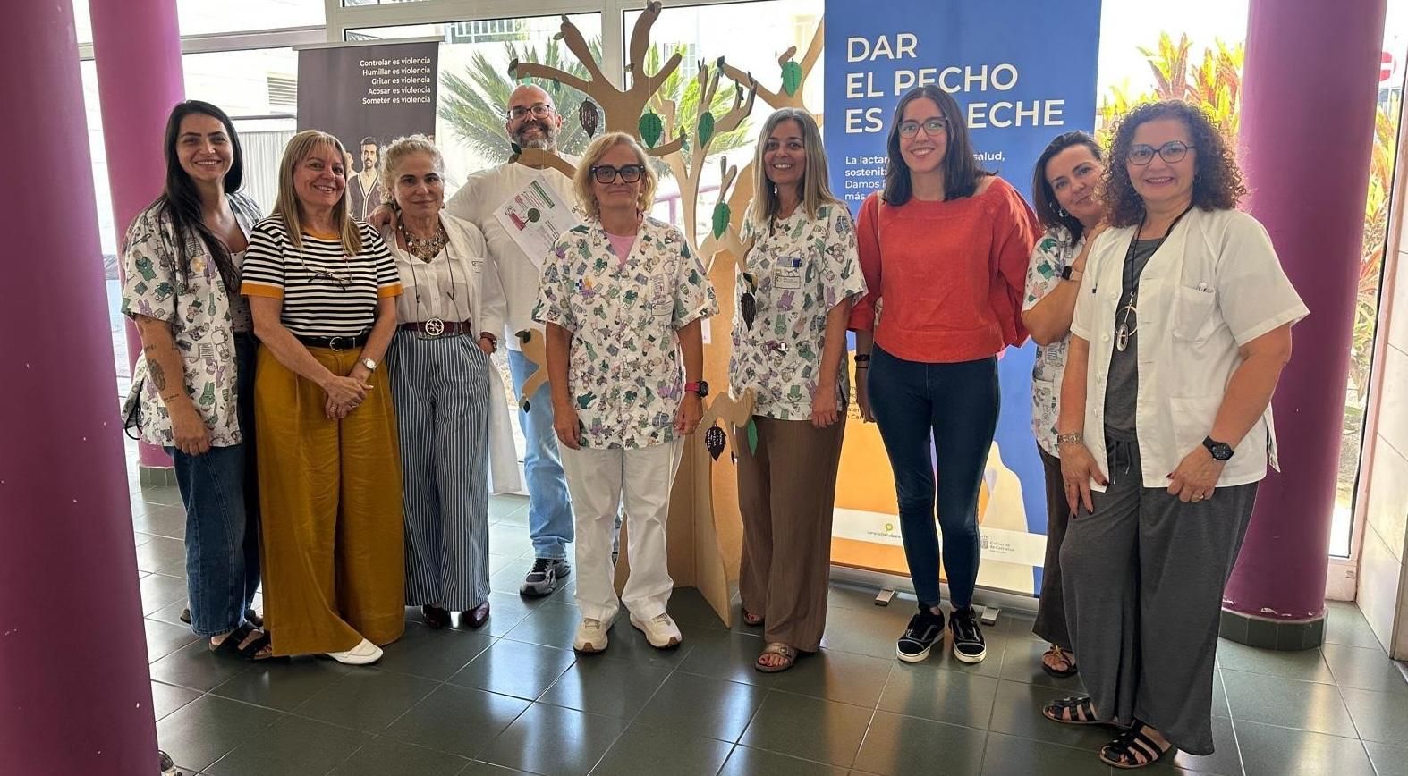 El Área de Salud de La Palma conmemora la Semana Europea de la Lactancia Materna.