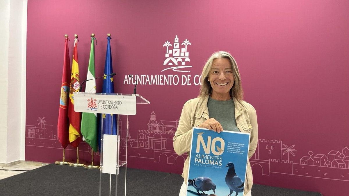 Presentación de la campaña para no alimentar a palomas