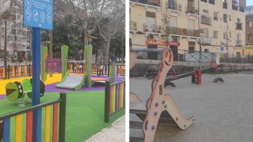 Parque rico, parque pobre en Tetuán