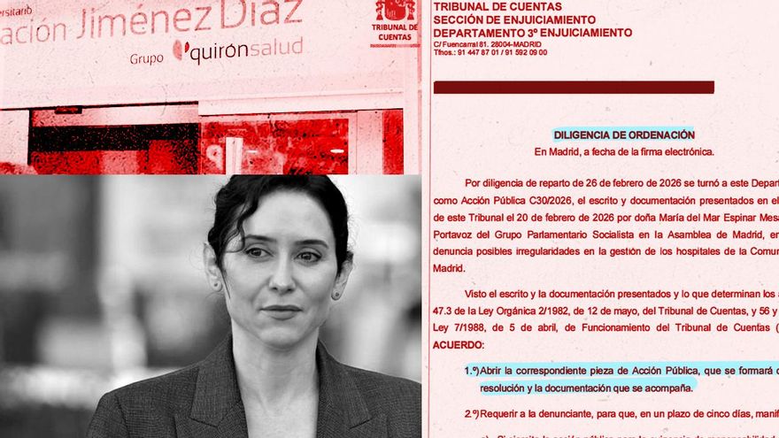 El Tribunal de Cuentas investigará si Ayuso perdonó 71 millones a Quirón y Ribera Salud