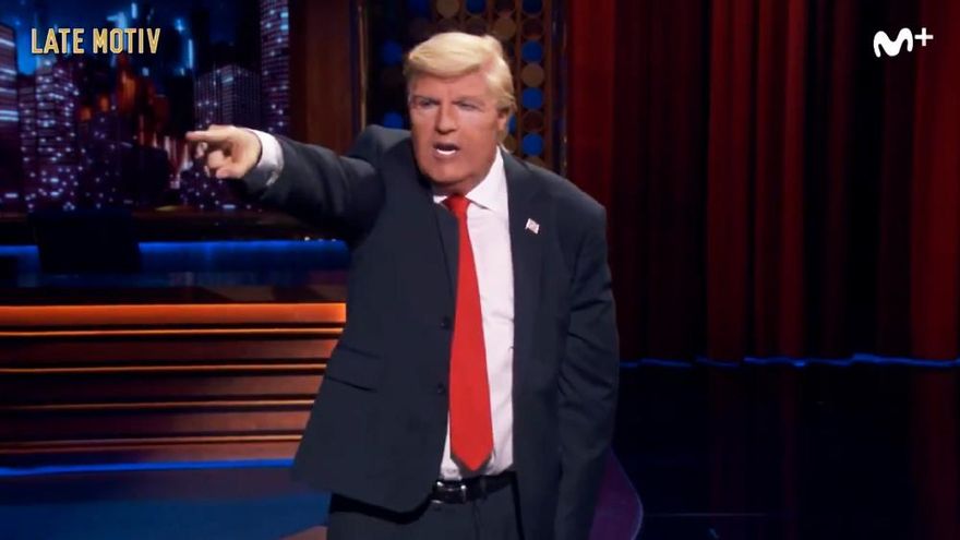 El Donald Trump de Raúl Pérez usurpó su puesto a Buenafuente: "Primer chiste de la noche: he ganado las elecciones"