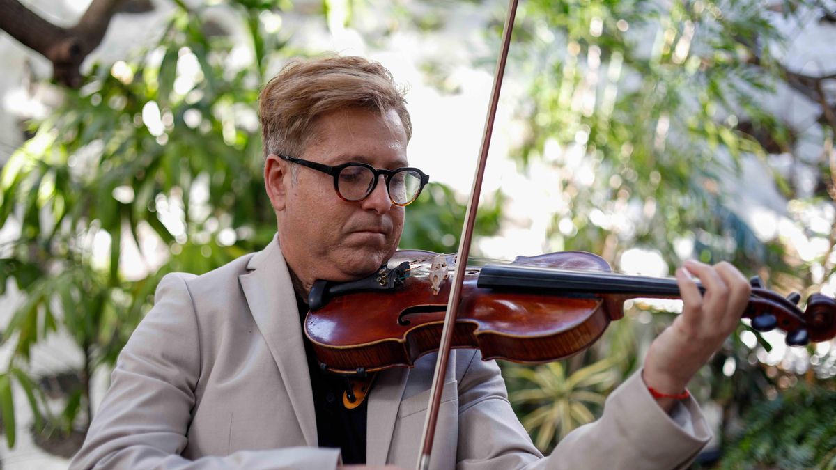 Música en la inauguración del Huerto.