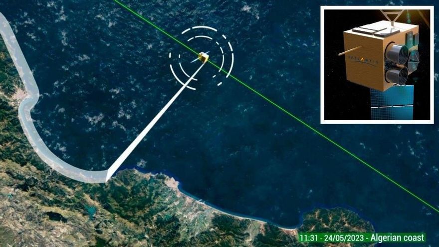 El satélite ligero "Retina" de Satlantis, la pyme española que coordinará el proyecto OPTISSE de la UE.