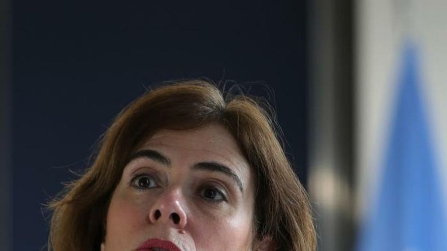 Fotografía fechada el el 5 de marzo del 2020 que muestra a la representante de ONU Mujeres en México, Belén Sanz, durante una entrevista con Efe, en Ciudad de México (México).