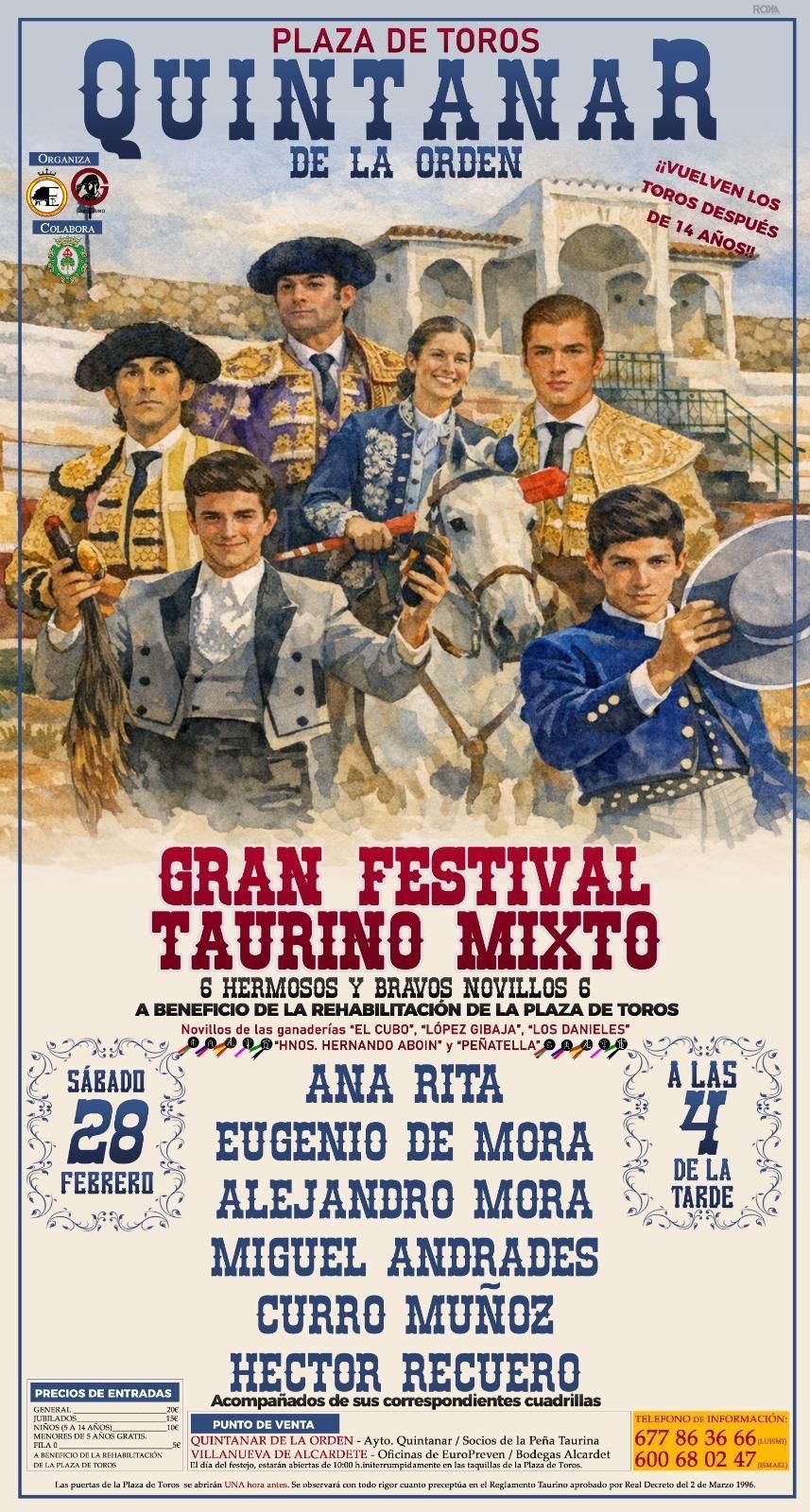Cartel del Festival Taurino / Peña La Encina